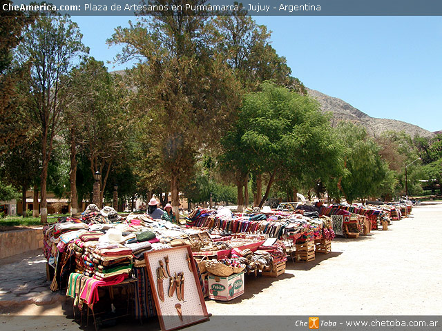 Feria de artesanos en Purmamarca