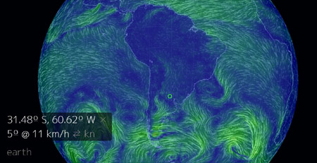 El Viento en tiempo real