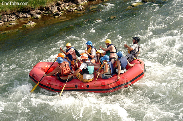 Rafting con chicos