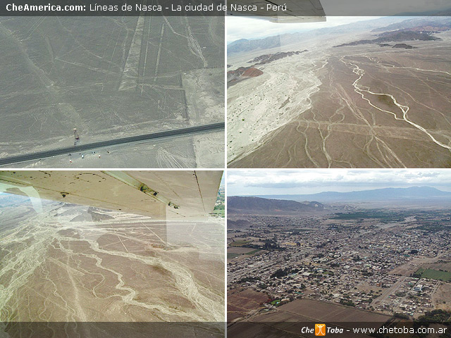 Vista área Nazca y sus líneas
